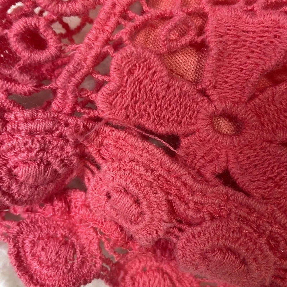 Pink‎ crochet shorts